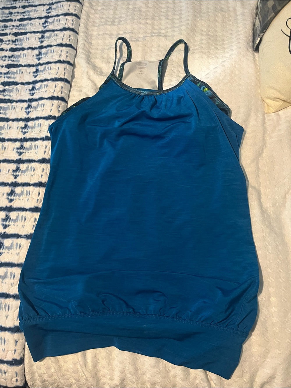 Old Navy Blue and Teal Sports Tank
